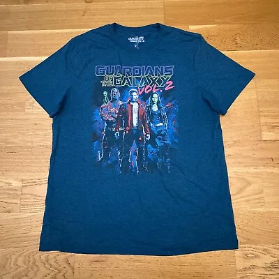 Buy Marvel Guardians Of The Galaxy Vol 2 Blue T Shirt XL Disney Disneyland Comic Y2K • 7.69£