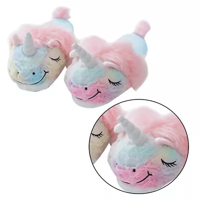 Buy  Girl Child Unicorn Gifts For Girls Kids Adults Fuzzy House Slippers • 15.99£