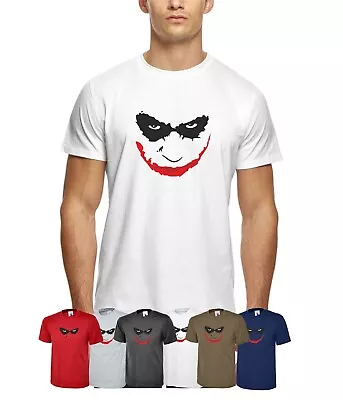 Buy JOKER Face T-Shirt BATMAN Halloween Heath Ledger Film Bane TOP  • 9.99£