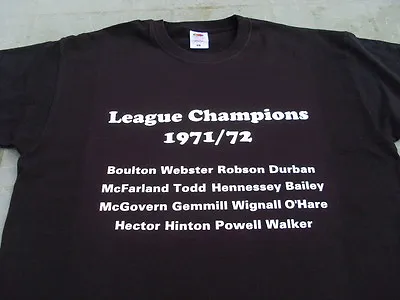 Buy Derby County 1971/72 Championship Team T-Shirts Inc 4XL & 5XL Christmas Gift • 15.95£