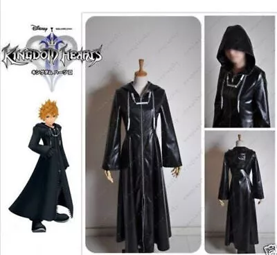 Buy Kingdom Hearts Costume Organization XIII 2-WAY-BIG-ZIPPER Coat Cloak Cosplay • 66£