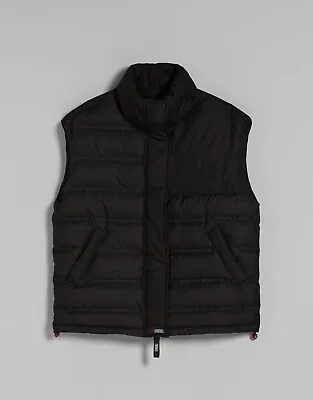Buy League Of Legends X Bershka Unisex Quilted Gilet Black Spellout Size XS/Small • 44.99£