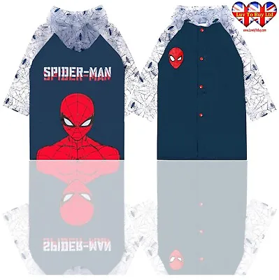 Buy Spiderman  Raincoat, Waterproof Hooded Raincoat,Official Licensed • 11.99£