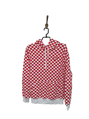 Buy Vans Checkered Red White Hoodie Pullover Cotton Women Size: M • 23.99£