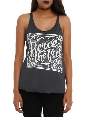 Buy Pierce The Veil Juniors Heathered Black Tank Top Shirt New S, XL, 2XL, 3XL • 9.64£