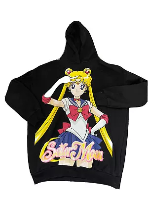 Buy Sailor Moon Hoodie X Small Black Women Anime Pretty Oversized UK 6 8 • 29.99£