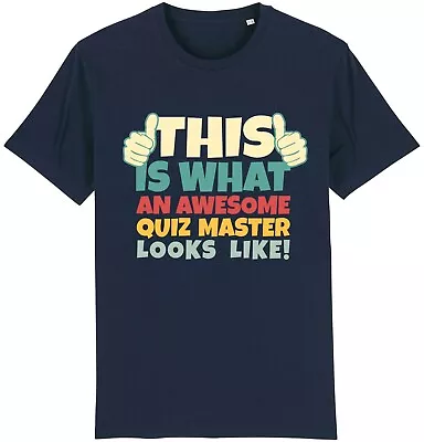 Buy Awesome Quiz Master T-Shirt Funny Quizzer Pub Quizzing Team Quizzers Joke Gift • 9.95£