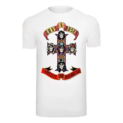 Buy Guns N Roses Appetite For Destruction Mens Tee - White - UK Medium • 11.99£