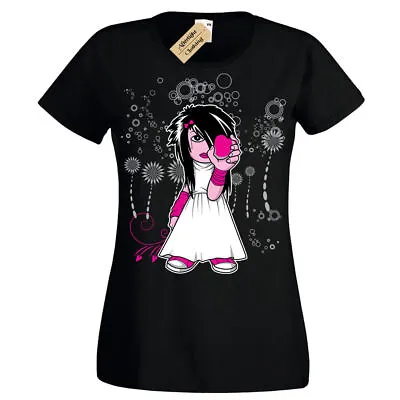 Buy Emo Girl Goth Cute T-Shirt Womens Ladies • 10.99£