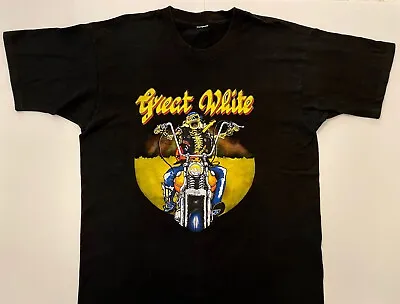Buy Great White Band 1998 XL T-Shirt Mista Bone Rides Again Tour 90's Vintage RARE • 30.24£
