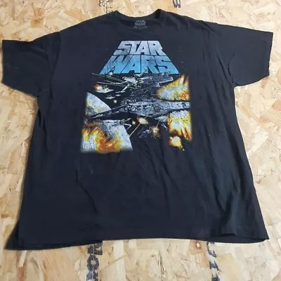 Buy Star Wars Graphic T Shirt Black Adult 2XL XXL Mens Summer Outdoors • 11.99£