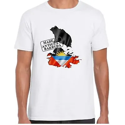 Buy Made In Antigua Barbuda - Flag And Map - Mens T Shirt • 10.99£