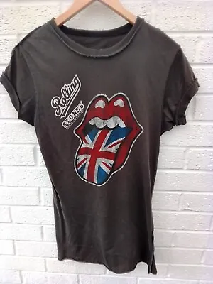 Buy Ladies ROLLING STONES 'T' Vintage Style By Amplified Clothing. Large, Charcoal. • 12£