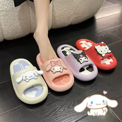 Buy Women's Slippers Hello Kitty Kuromi My Melody Cinnamoroll Soft Cute Design UK • 13.99£