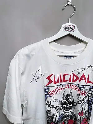 Buy Suicidal Tendencies Tshirt SIGNED 1997 Vintage Rare 90s Punk Merch Band • 489£