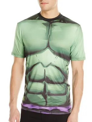 Buy Adult Marvel Incredible Hulk Performance Athletic Sublimated Costume T-Shirt Tee • 27.40£