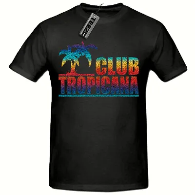 Buy Club Tropicana 80's T Shirt, Rainbow Glitter Unisex Tee Shirt, Fancy Dress 80's • 9.85£