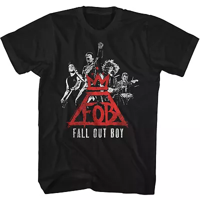 Buy Fall Out Boy Live On Stage Logo FOB Men's T Shirt Rock Band Tour Concert Merch • 40.90£