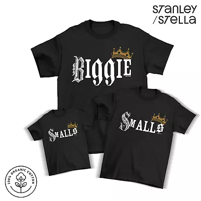 Buy Biggie Smalls Adults Kids Matching T-Shirt Dad Mum Son Funny Gift Family Baby • 8.49£