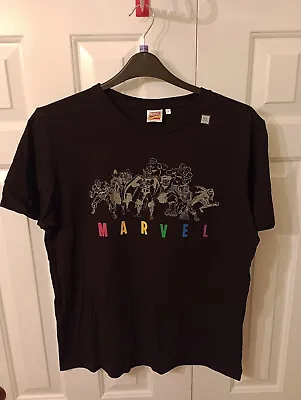 Buy Mens Black Marvel Comics T-Shirt Size XL, New Without Tags • 5£