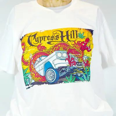Buy Cypress Hill Hip Hop Punk Rock Short Sleeve White Unisex T-shirt S-3XL • 14.99£