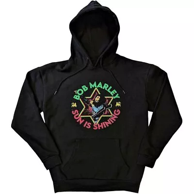 Buy Bob Marley 'The Sun Is Shining' Black Pullover Hoodie - NEW OFFICIAL • 29.99£