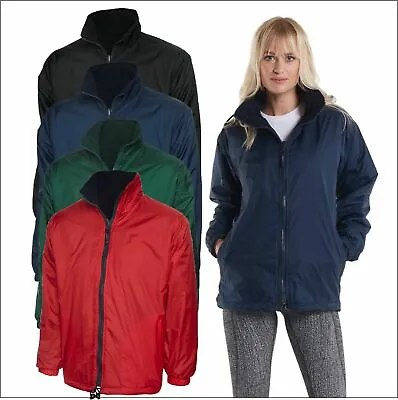 Buy Uneek Premium Reversible Fleece Jacket Unisex Workwear Casual Rainproof Coat TOP • 22.87£