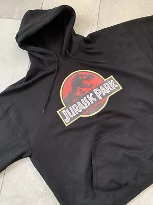 Buy Jurassic Park 90’s Movie Dinosaur Hoodie Jumper Men’s XL Sweater Retro Black • 22.99£