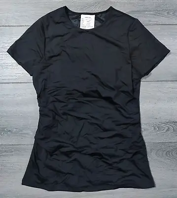 Buy Swim Shirt Womens Size 2 Tall Black Preowned Swim Top Swimwear Cute Pool Beach • 11.99£