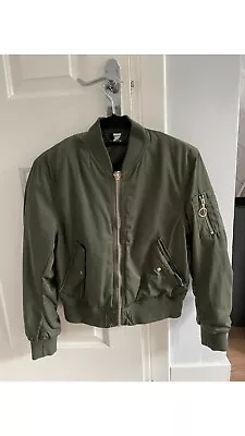 Buy Khaki Light Bomber Jacket New Look Size 10 Excellent Condition • 15.43£
