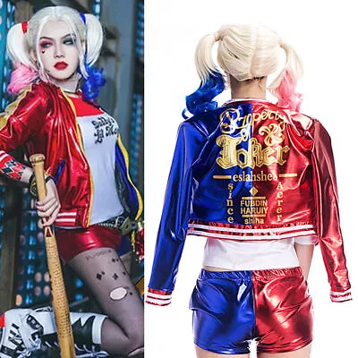 Buy Cosplay Costume Outfit Kids Girls Costume Suicide Squad Harley Quinn Fancy Dress • 11.99£