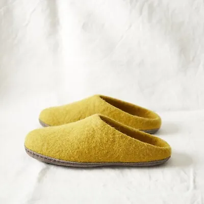 Buy Wool Felt Slippers |Nepal | Handmade | Fair Trade | 14 Colours | 10 Sizes • 29.64£