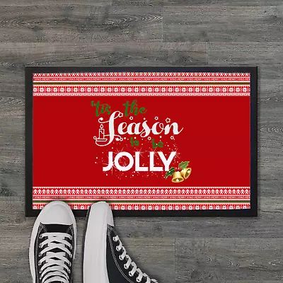 Buy Tis The Season To Be Jolly Festive Christmas Welcome Door Mat • 21.49£