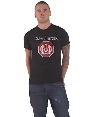 Buy Dream Theater T Shirt Distressed Red Band Logo Official Mens New Black • 18.95£