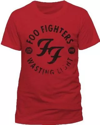 Buy Officially Licensed Foo Fighters Wasting Light Mens Red T Shirt Classic Tee • 14.50£