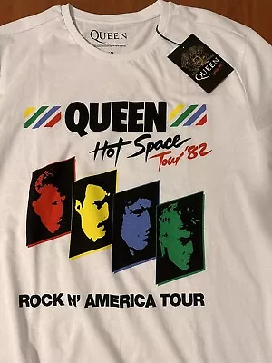 Buy QUEEN HOT SPACE 82 /23T-SHIRT ONLY (xxl) Special FOR ITALY, OFFICIAL MERCH • 51.61£