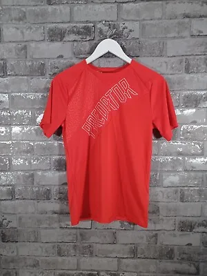 Buy Adidas T Shirt Youth L Red Logo Short Sleeve Predator Football Top 13 - 14 Yrs • 9.99£