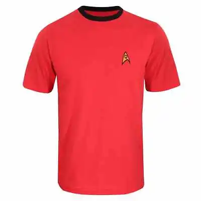 Buy * Star Trek Scotty Red Security  / Engineering Officer Uniform Ringer T-shirt  * • 20£