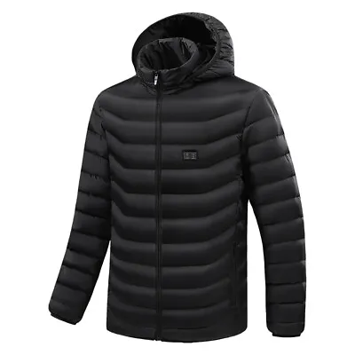 Buy USB Electric Heated Jacket Unisex Warm Washable Coat Heating Hoodie Padded Coats • 28.99£
