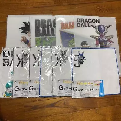 Buy Dragon Ball Ichiban Kuji Lot Of Set Goku Krillin Freeza Visual Board Art Towel • 71.21£