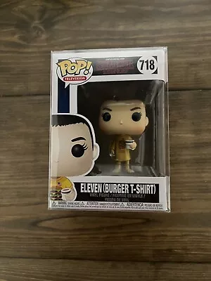Buy NEW Funko POP! Stranger Things #718 ELEVEN (Burger T-Shirt) W/ Protector • 13.77£