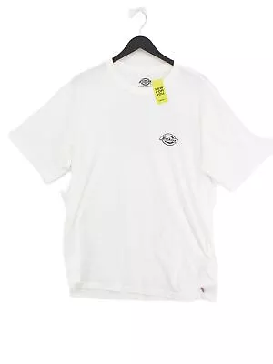 Buy Dickies Men's T-Shirt L White Graphic 100% Cotton Basic • 26.60£
