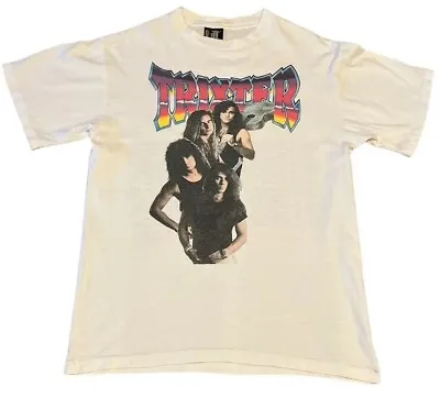 Buy Vintage Trixter 1991 World Tour Single Stitch Giant By Tee Jays T Shirt L • 59.99£