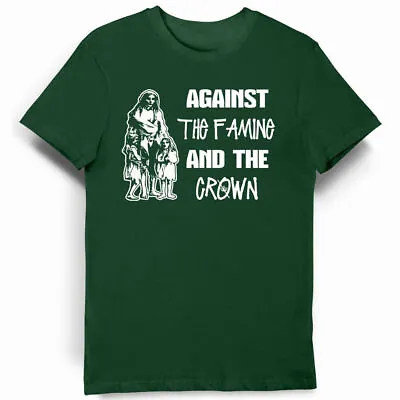 Buy Against Famine & The Crown (Army Green T-Shirt) Irish Rebel Fields Of Athenry • 19.13£