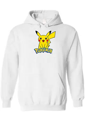 Buy Funny Pokemon Pikachu Logo Anime Mens Unisex Hoodie Christmas Birthday Gift • 19.99£
