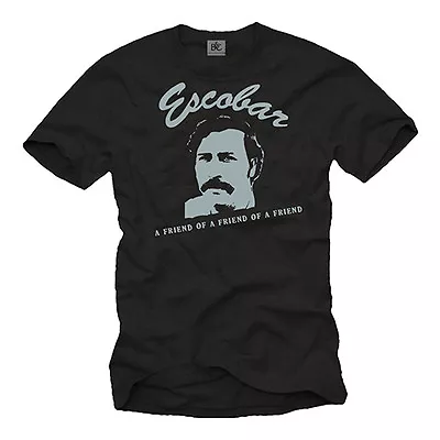 Buy Cocain Cartel Mens T Shirt With Pablo Escobar - Short Sleeve Narcos Tee • 17.04£