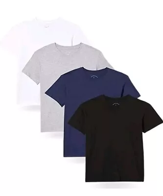 Buy (FM London) Men's Organic T-shirts Pk Of 4 Col Assorted • 14.99£