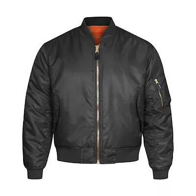 Buy MA1 Flight Bomber Jacket Combat Army Military Air Force US Pilot Skin MOD Padded • 45.59£