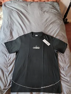 Buy C.P. Company  Jersey 24/1 Black Short Sleeve T-Shirt XL  • 70£