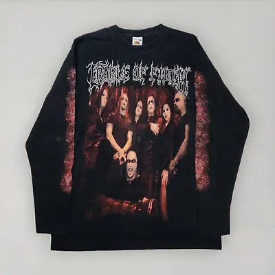 Buy Cradle Of Filth T-Shirt Graphic Band Tee Long Sleeve 2007 UK Tour Men's Medium • 49.95£